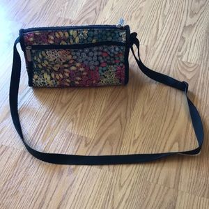 LeSportsac crossbody purse in colorful floral
